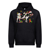 Black christmas holstein cow Urban Hoodie - CowGirlArtShop