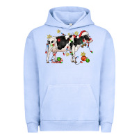 Pigment Grape Ice christmas holstein cow Urban Hoodie - CowGirlArtShop
