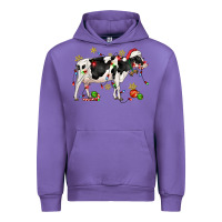Tulip christmas holstein cow Urban Hoodie - CowGirlArtShop
