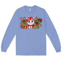 Colony Blue Joy unicorn Christmas Long Sleeve Tee - NancyCooperArtShop
