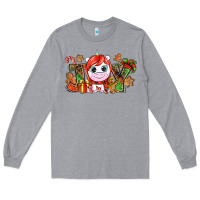 Heather Grey Joy unicorn Christmas Long Sleeve Tee - NancyCooperArtShop