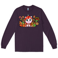 Plum Joy unicorn Christmas Long Sleeve Tee - NancyCooperArtShop