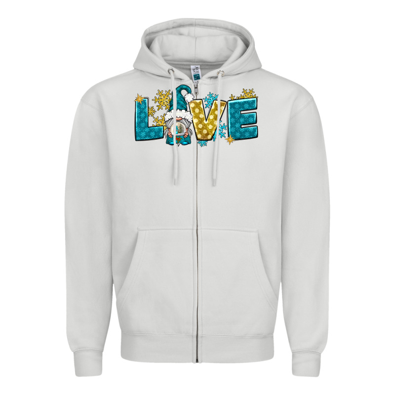 Love Winter Gnome Zipper Hoodie by NancyCooperArtShop | Teevron