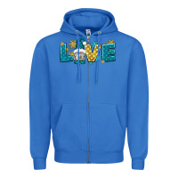 True Royal love winter gnome Zipper Hoodie - NancyCooperArtShop