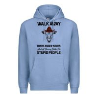 Colony Blue trusting people turned me into the heifer i am tod  black Premium Hoodie - Bettercallsaul