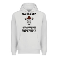 Dove Grey trusting people turned me into the heifer i am tod  black Premium Hoodie - Bettercallsaul