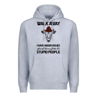 Heather Grey trusting people turned me into the heifer i am tod  black Premium Hoodie - Bettercallsaul