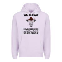 Lilac trusting people turned me into the heifer i am tod  black Premium Hoodie - Bettercallsaul