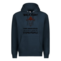 Navy trusting people turned me into the heifer i am tod  black Premium Hoodie - Bettercallsaul
