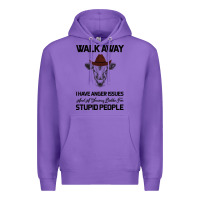 Purple trusting people turned me into the heifer i am tod  black Premium Hoodie - Bettercallsaul