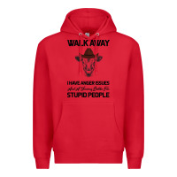 Red trusting people turned me into the heifer i am tod  black Premium Hoodie - Bettercallsaul