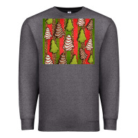 Charcoal Heather Christmas cakes leopard Premium Sweatshirt - Jasminsmagicworld