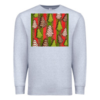 Heather Grey Christmas cakes leopard Premium Sweatshirt - Jasminsmagicworld