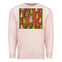 Pale Pink Christmas cakes leopard Premium Sweatshirt - Jasminsmagicworld