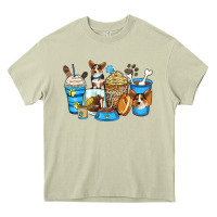 Mossy corgi coffee cups Heavy Core Tee - Zillion Design Studio