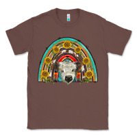 Chestnut scottish white calf  rainbow Classic Tee - BarkalooDesign
