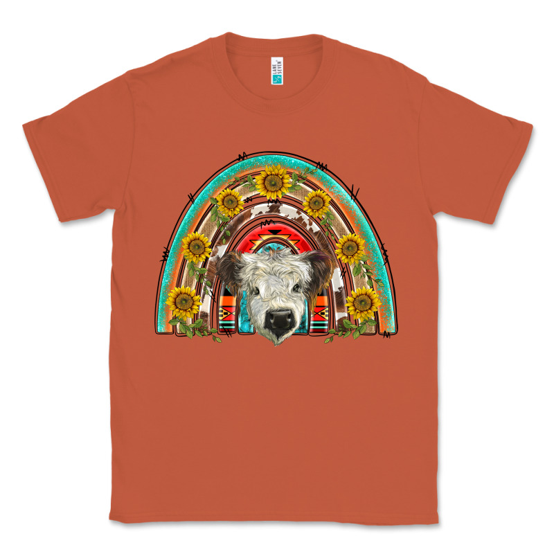 Scottish White Calf  Rainbow Classic Tee by BarkalooDesign | Teevron