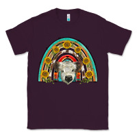 Plum scottish white calf  rainbow Classic Tee - BarkalooDesign