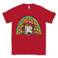 Red scottish white calf  rainbow Classic Tee - BarkalooDesign