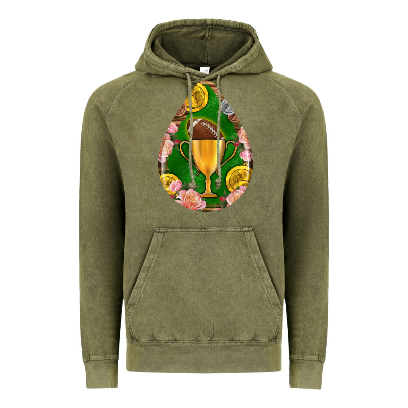American Football And Western Roses Teardrop Vintage Hoodie by BundleAndBundleShop | Teevron