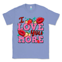 Colony Blue i love you more with lips and strawberry Classic Tee - AdoDesignShop