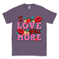 Lavender i love you more with lips and strawberry Classic Tee - AdoDesignShop