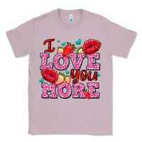 Lilac i love you more with lips and strawberry Classic Tee - AdoDesignShop