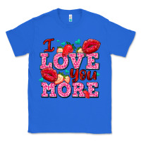 True Royal i love you more with lips and strawberry Classic Tee - AdoDesignShop
