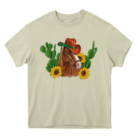 Mossy western horse cowboy hat cactus sunflowers Heavy Core Tee - Artiststas