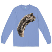 Colony Blue brachiosaurus face Long Sleeve Tee - LillyAllenDesigns