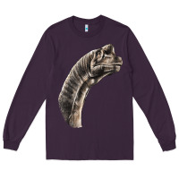 Plum brachiosaurus face Long Sleeve Tee - LillyAllenDesigns