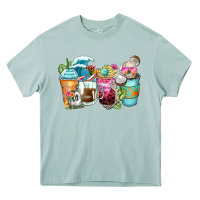 Arona skeleton summer coffee cups Heavy Core Tee - Zillion Design Studio