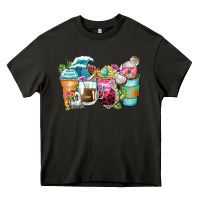 Asphalt skeleton summer coffee cups Heavy Core Tee - Zillion Design Studio