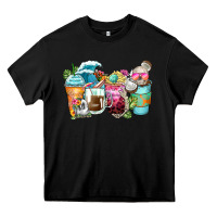 Black skeleton summer coffee cups Heavy Core Tee - Zillion Design Studio