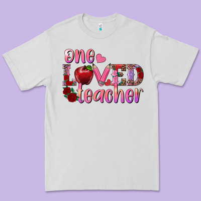 One Loved Teacher Premium Tee Designed By Ranaportraitstore
