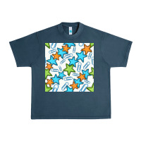 Midnight Navy stars school seamless pattern Urban Heavy Tee - BundleAndBundleShop