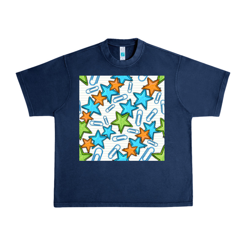 Stars School Seamless Pattern Urban Heavy Tee by BundleAndBundleShop | Teevron