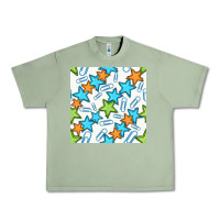 Oil Green stars school seamless pattern Urban Heavy Tee - BundleAndBundleShop