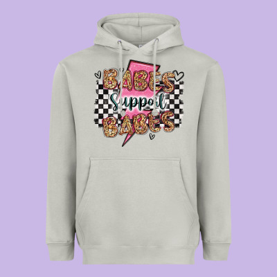 Babes Support Babes Heavyweight Hoodie Designed By Artiststas