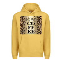 Antique Gold but first coffee Premium Hoodie - JahusDesignShop