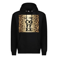 Black but first coffee Premium Hoodie - JahusDesignShop