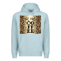 Blue Mist but first coffee Premium Hoodie - JahusDesignShop