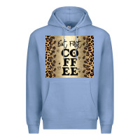 Colony Blue but first coffee Premium Hoodie - JahusDesignShop