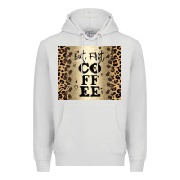 Dove Grey but first coffee Premium Hoodie - JahusDesignShop