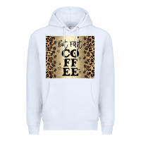 White but first coffee Premium Hoodie - JahusDesignShop
