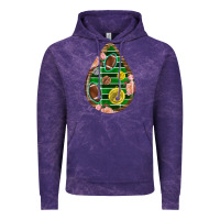 Cloud Purple american football and western roses teardrop Vintage Hoodie - BundleAndBundleShop
