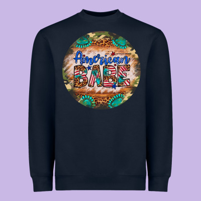 American Babe Heavyweight Sweatshirt Designed By Artiststas