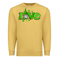 Antique Gold love st patricks gnome Premium Sweatshirt - Jasminsmagicworld