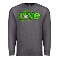 Charcoal Heather love st patricks gnome Premium Sweatshirt - Jasminsmagicworld