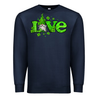 Navy love st patricks gnome Premium Sweatshirt - Jasminsmagicworld